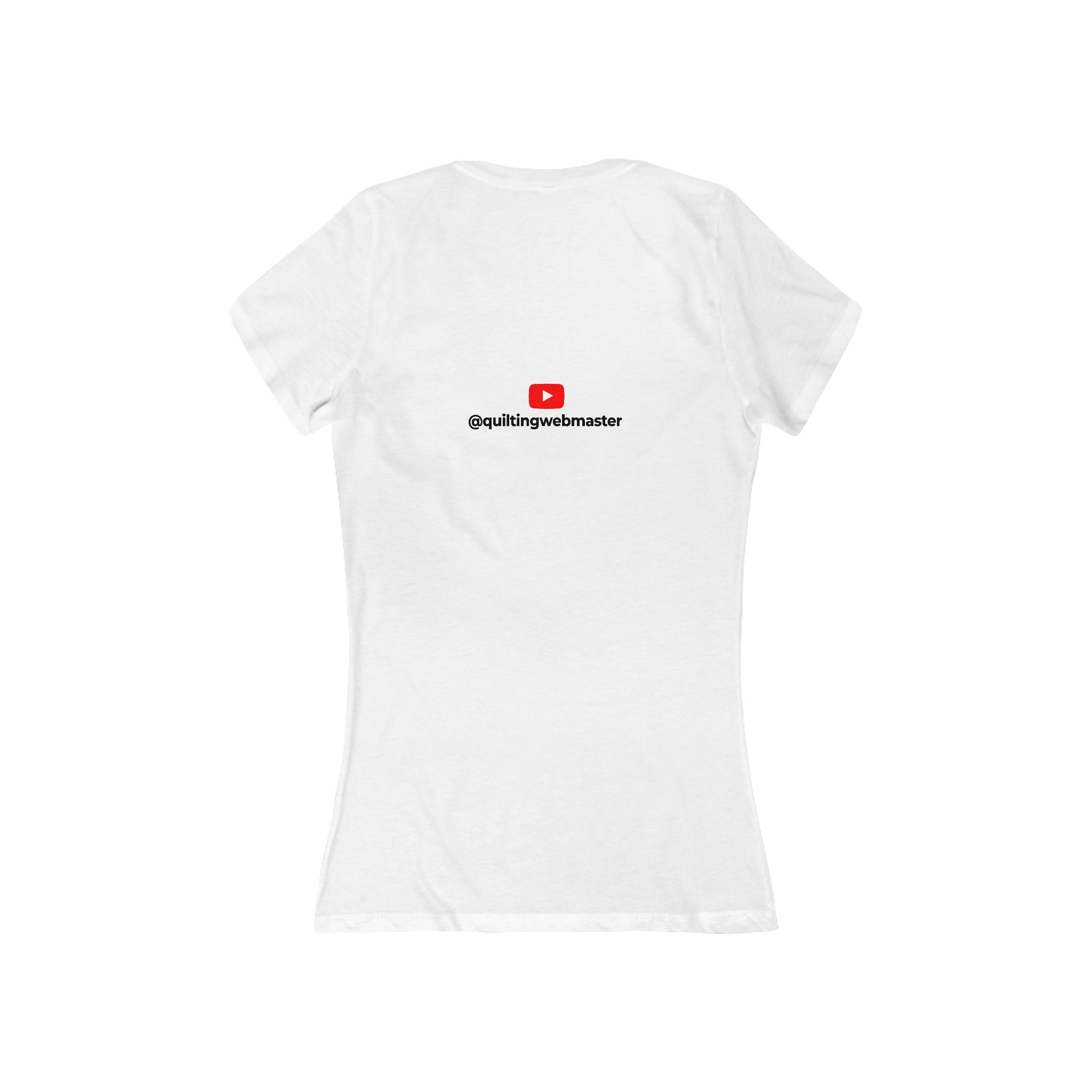 YouTube Short Sleeve Deep V Tee - Image 4