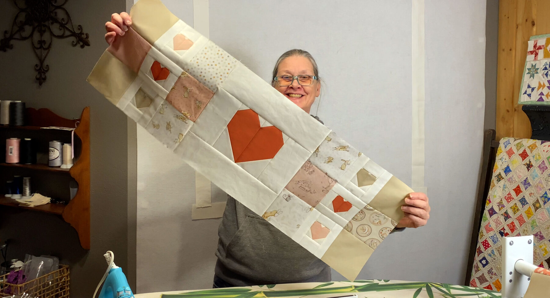 Finishing the baby quilt - watch the video!